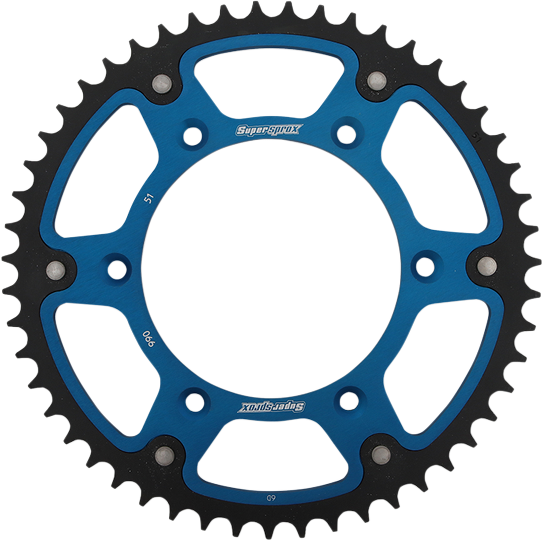 SUPERSPROX Stealth Rear Sprocket 51 Tooth Blue Husaberg/Husqvarna/KTM RST99051BLU