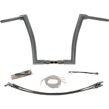 FAT BAGGERS INC. Handlebar Kit Flat Top 14" Chrome 609314