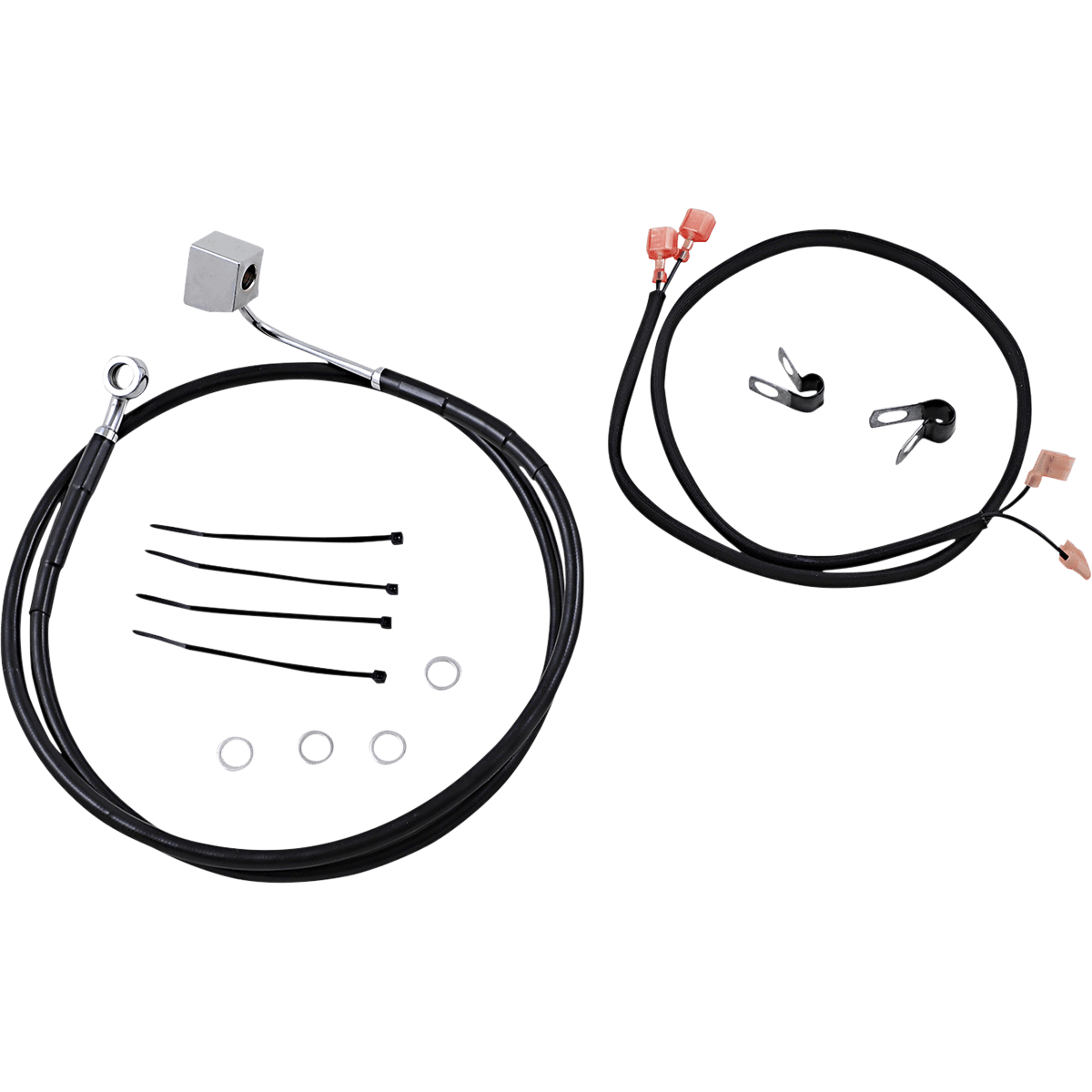 DRAG SPECIALTIES Brake Line Rear Black