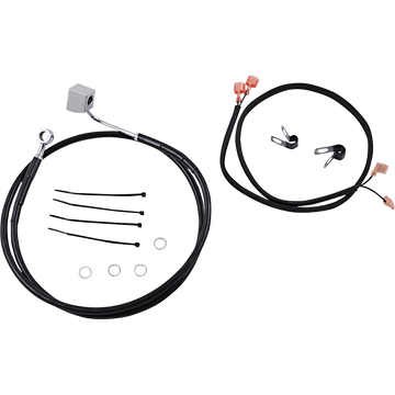 DRAG SPECIALTIES Brake Line Rear Black