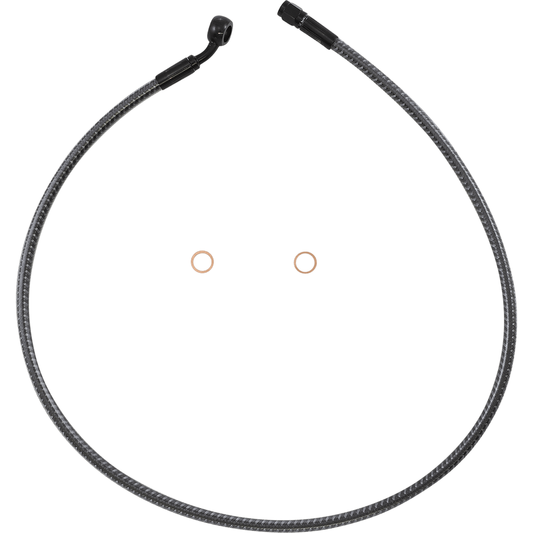 MAGNUM SHIELDING Brake Line Front 10 mm 35° 34" KARBONFIBR AS77134