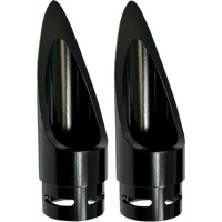 BARON Family Jewel Exhaust Tip Black Scalloped BA110001B