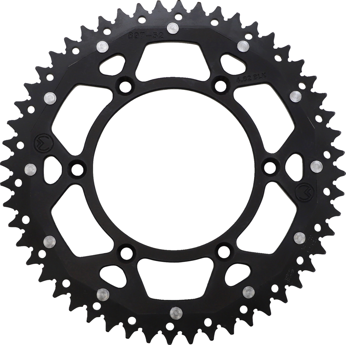 MOOSE RACING Dual Sprocket Black 52 Tooth