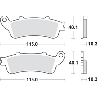 SBS LS Brake Pads GL 1800 880LS