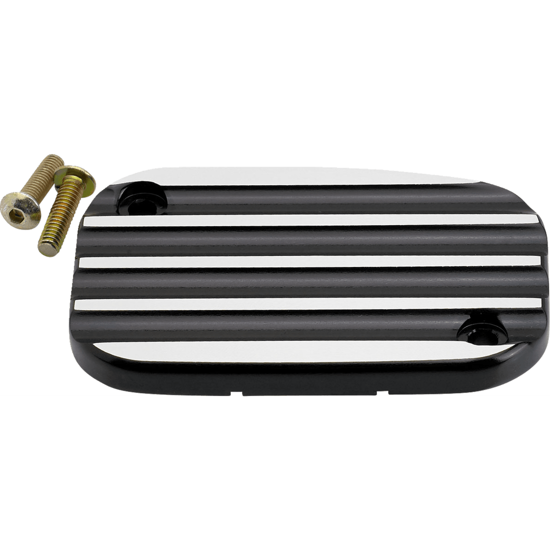 JOKER MACHINE Master Cylinder Cover Hydraulic Clutch Finned Black/Silver