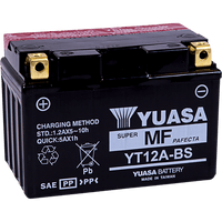 YUASA AGM Battery YT12A-BS .49 L YUAM32ABS