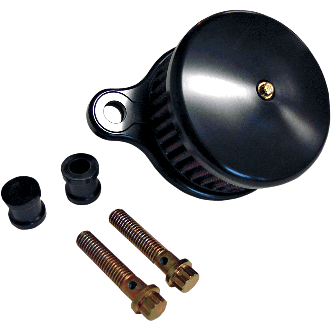 JOKER MACHINE High-Performance Air Cleaner Assembly Kit Smooth Black 02140B