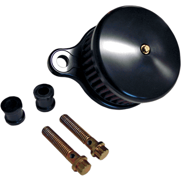 JOKER MACHINE High-Performance Air Cleaner Assembly Kit Smooth Black 02140B