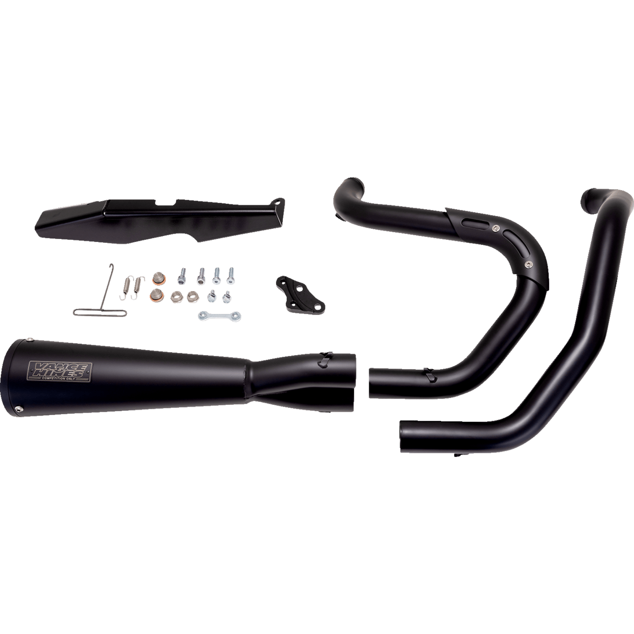 VANCE & HINES Upsweep 2-into-1 Exhaust System Stainless Steel Black 47627