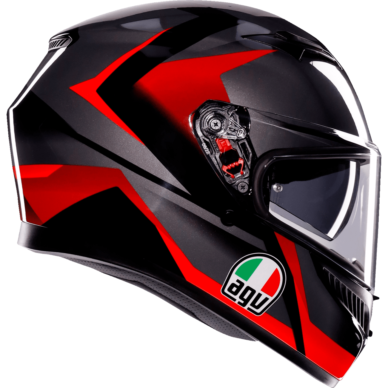 AGV K3 Helmet Striga Black/Gray/Red Small 2118381004018S