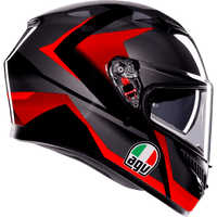 AGV K3 Helmet Striga Black/Gray/Red Small 2118381004018S