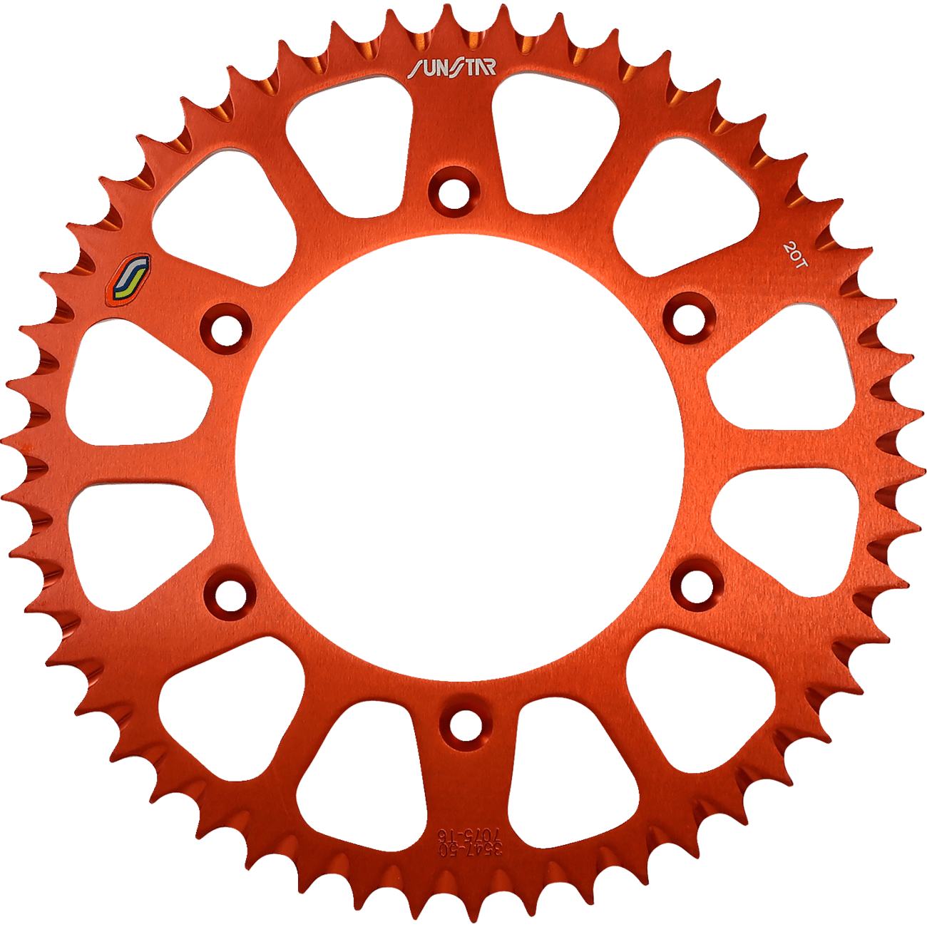 SUNSTAR SPROCKETS Rear Sprocket 50 Tooth Gas Gas/Husaberg/Husqvarna/KTM Works/Orange 5354750OR