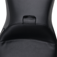 LE PERA Outcast Seat 2-Up With Backrest Smooth Black FL '08-'23 LK997BR