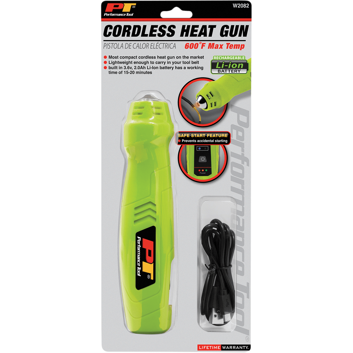 PERFORMANCE TOOL Heat Gun Cordless Li-Ion