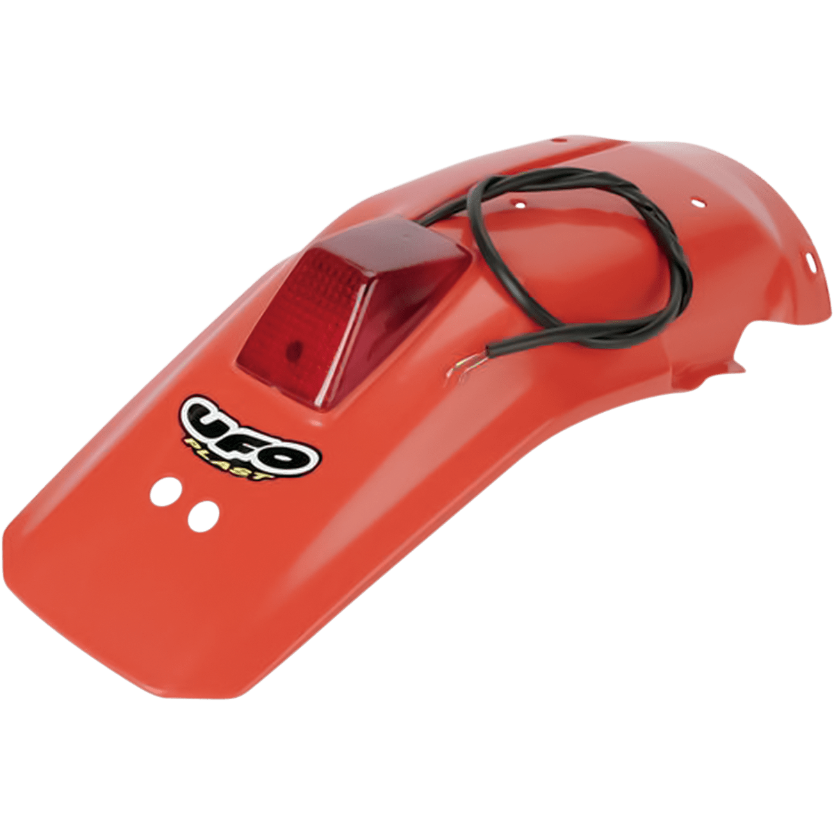 UFO Enduro Rear Fender with 21/5W Light '90 CR Orange