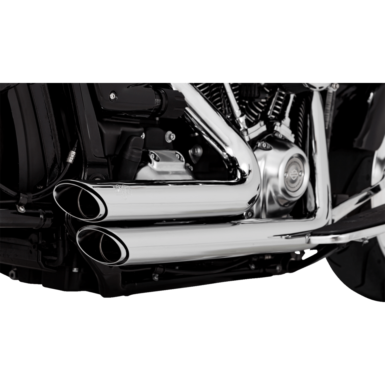 VANCE & HINES Shortshots Staggered Exhaust System Chrome 17335