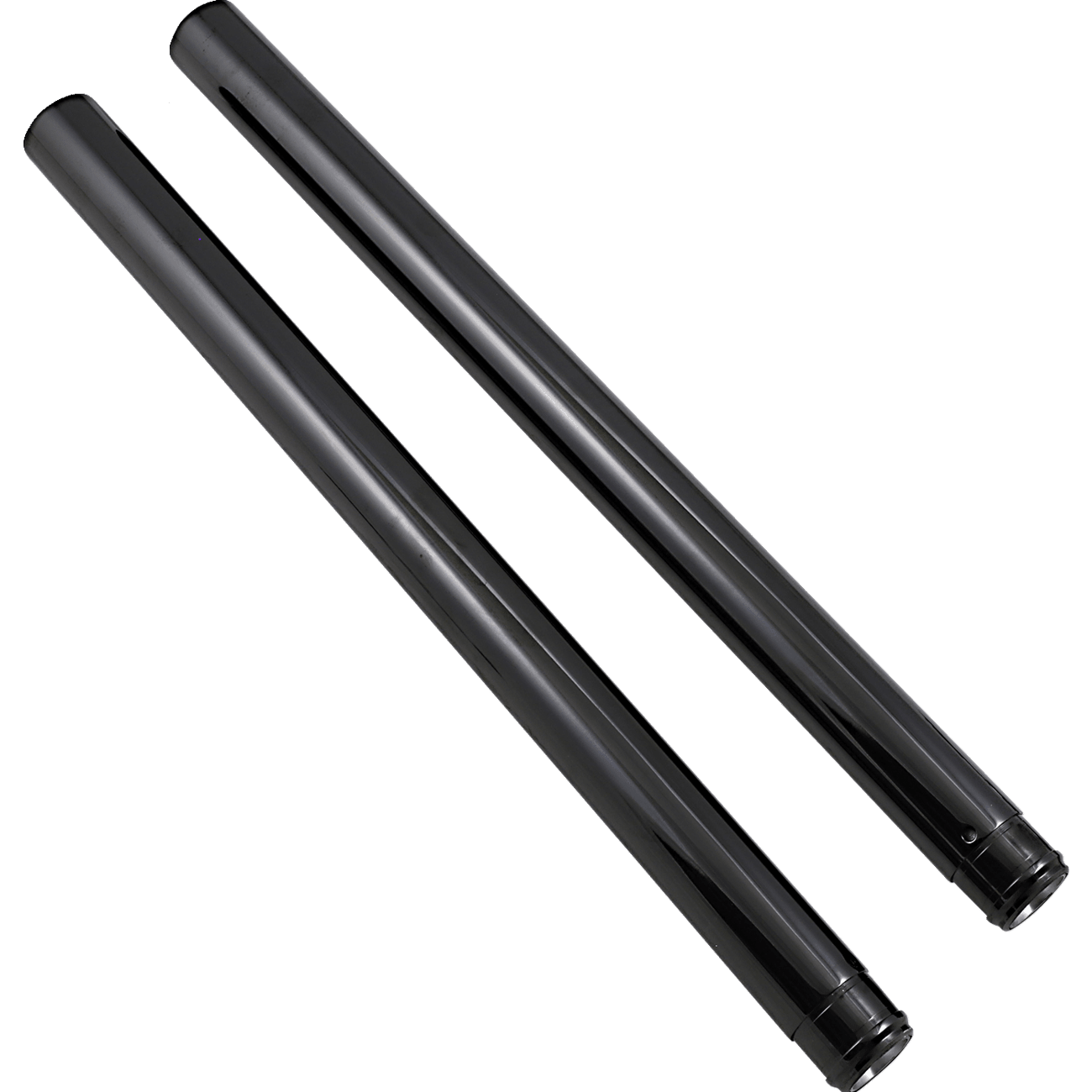 CUSTOM CYCLE ENGINEERING Black Diamond-Like Fork Tubes 49 mm 24.50" Length 710042