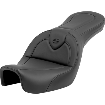 SADDLEMEN Roadsofa™ Seat without Backrest Black/Black Stitching FXD '06-'17 80604187