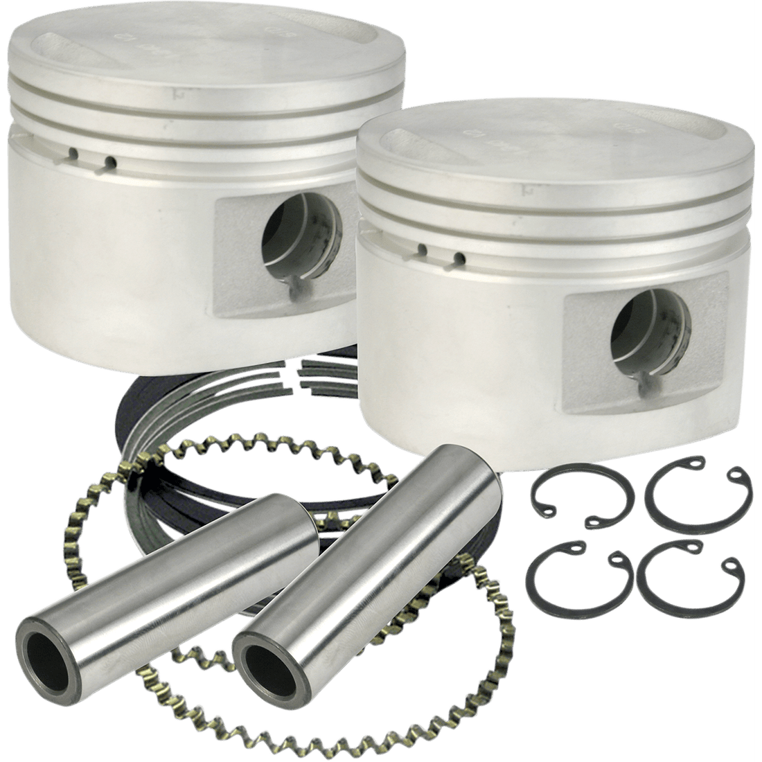 S&S CYCLE Piston Kit for 80" Stock or S&S Heads 3.5" +.010