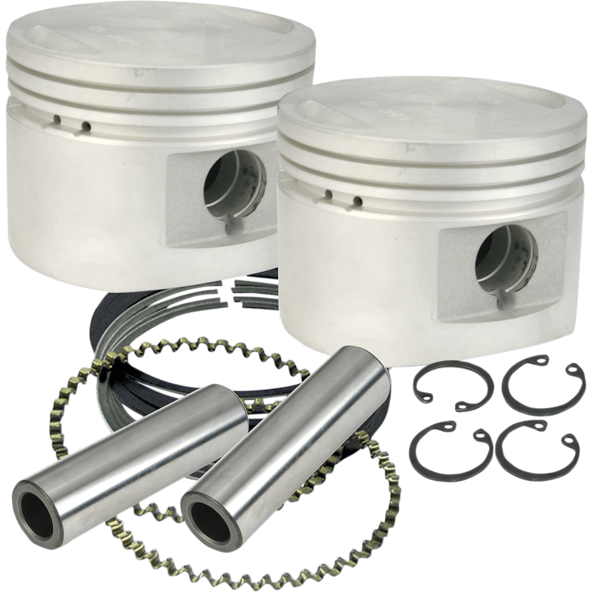 S&S CYCLE Piston Kit for 80" Stock or S&S Heads 3.5" +.010