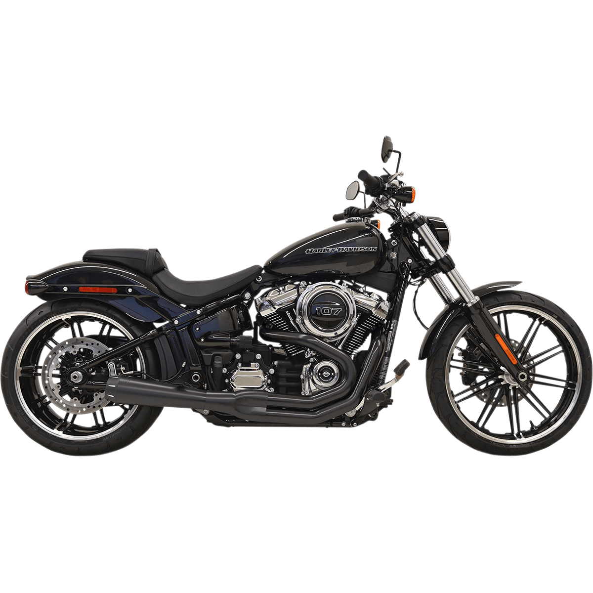 BASSANI XHAUST 2:1 Exhaust Black 1S62RB