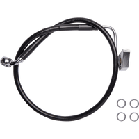 DRAG SPECIALTIES Brake Line Rear ABS Black