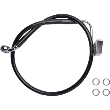 DRAG SPECIALTIES Brake Line Rear ABS Black