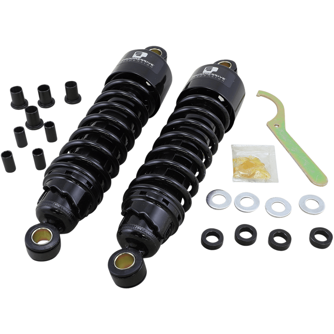 PROGRESSIVE SUSPENSION 412 Series Shock 11.5" Standard Black FLH/T 4124074B