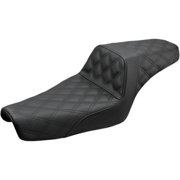 SADDLEMEN Step-Up Seat Full Lattice Stitch Black XL 80711175