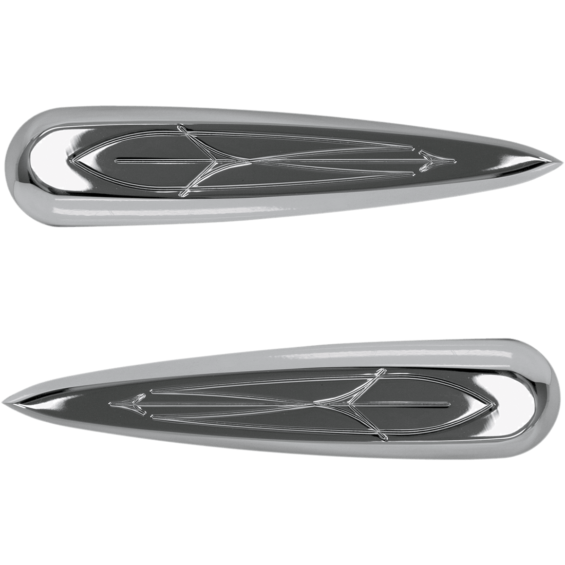 BARON Cylinder Covers Chrome Comet Deco BA762413