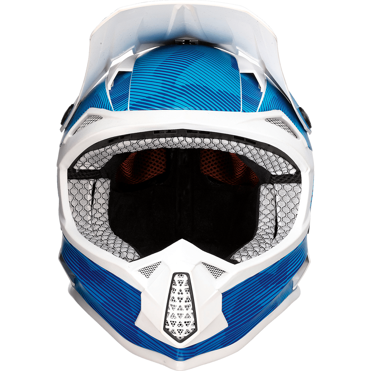 MOOSE RACING Youth F.I. Helmet Agroid Camo MIPS® Blue/White Medium 01111533