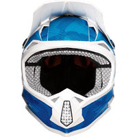 MOOSE RACING Youth F.I. Helmet Agroid Camo MIPS® Blue/White Medium 01111533