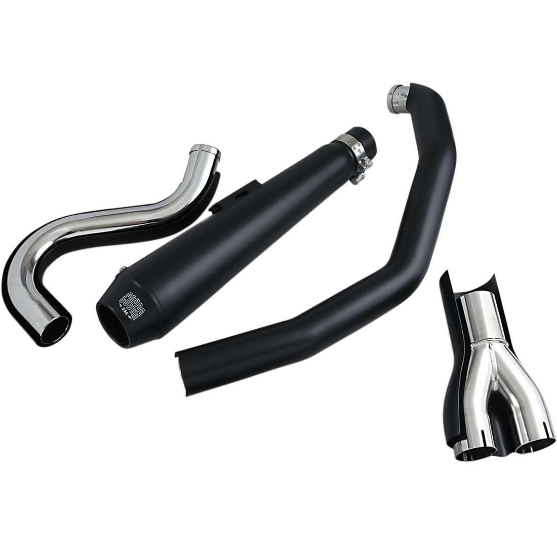 COBRA El Diablo Exhaust Black '88-'06 Softail 6485B