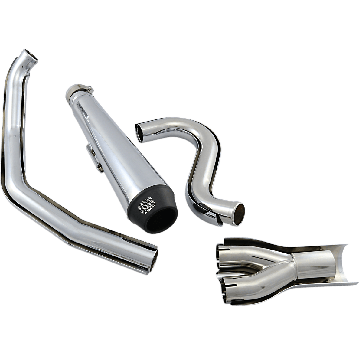 COBRA El Diablo Exhaust Chrome '88-'06 Softail 6485