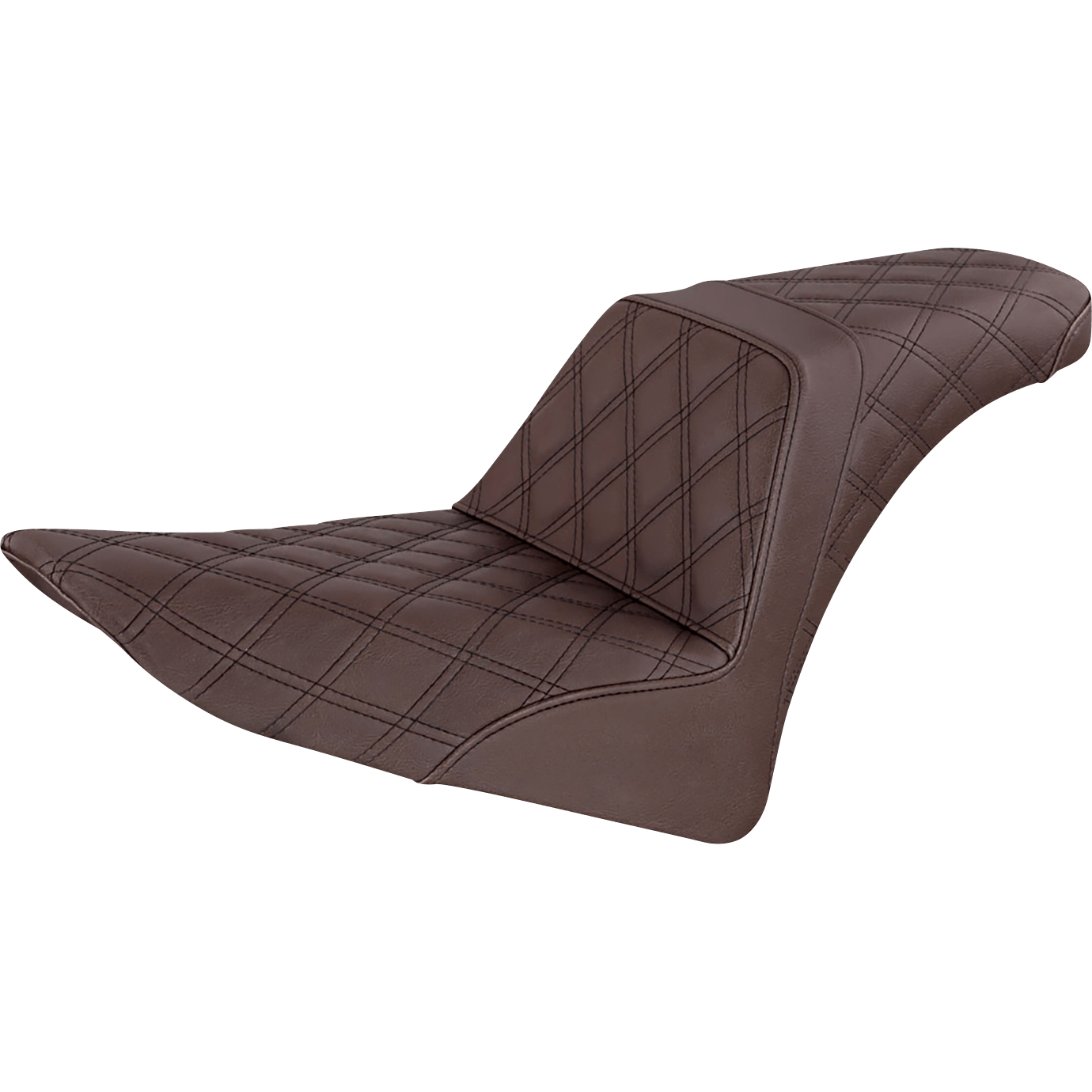 SADDLEMEN Step-Up Seat Full Lattice Stitch Brown FLS 81226175BR