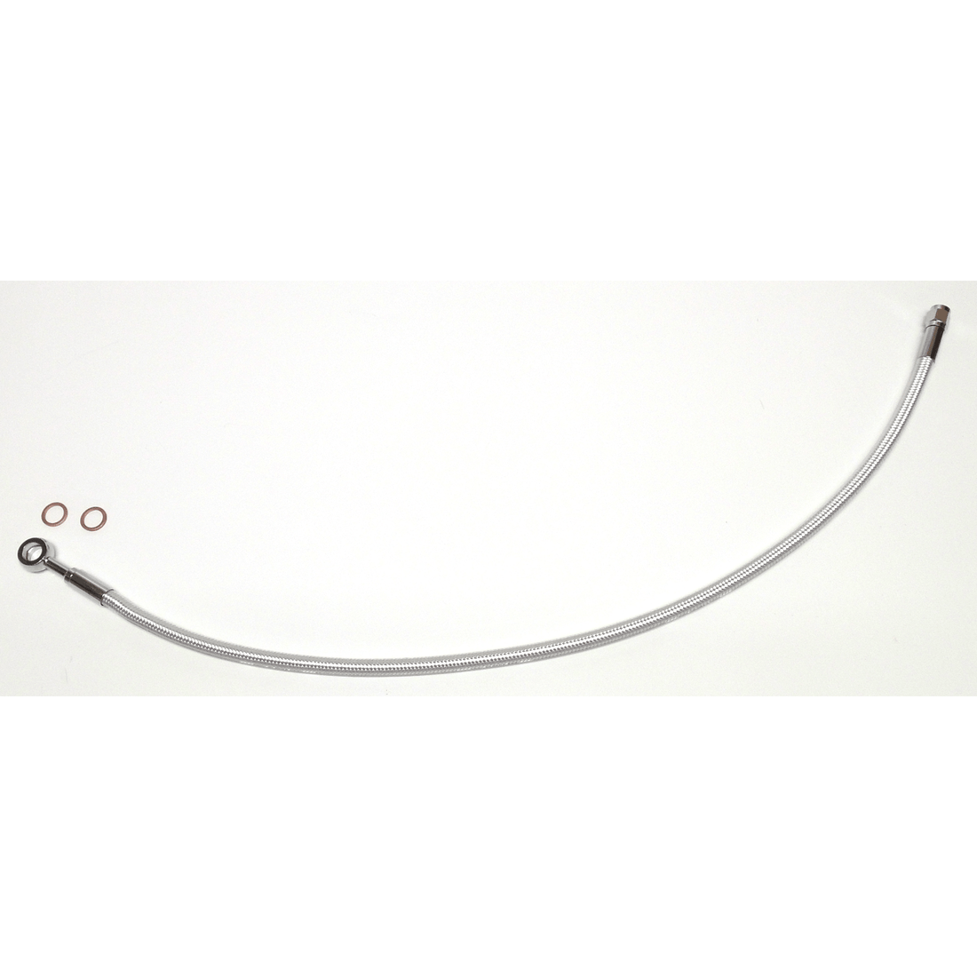 MAGNUM SHIELDING Brake Line 10 mm-Straight 23" Sterling Chromite II