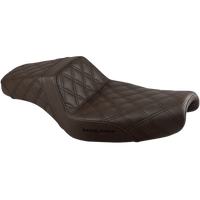 SADDLEMEN Step-Up Seat Full Lattice Stitch Brown XL 80711175BR