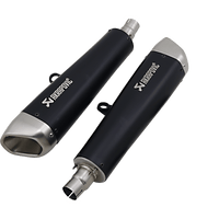 AKRAPOVIC Black Titanium Mufflers ST12SO2HCQTBL