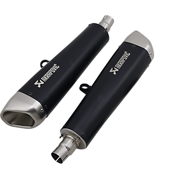 AKRAPOVIC Black Titanium Mufflers ST12SO2HCQTBL