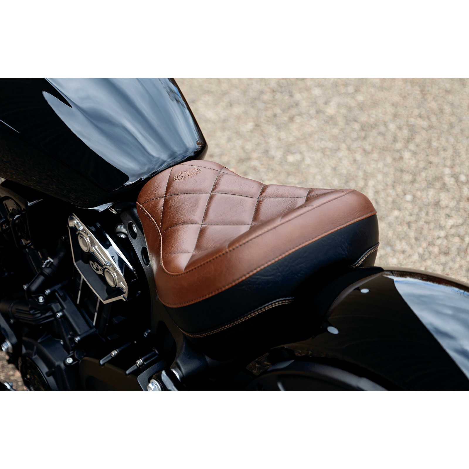 MUSTANG Solo Seat Brown Scout Bobber '18-'23 76843