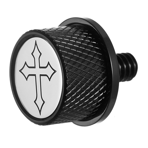 FIGURATI DESIGNS Seat Mounting Knob Black Cross