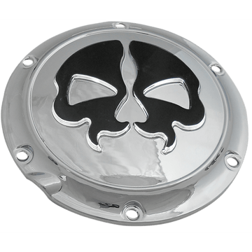 DRAG SPECIALTIES Split Skull Derby Cover Chrome