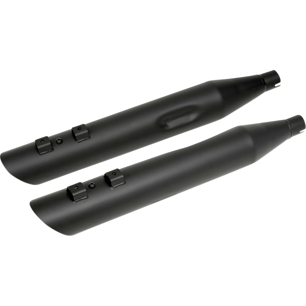 DRAG SPECIALTIES 4" Slashdown Slip-On Mufflers Black