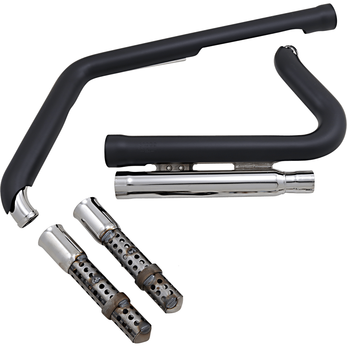 COBRA 909 Exhaust Black '12-'17 Softail 6711B