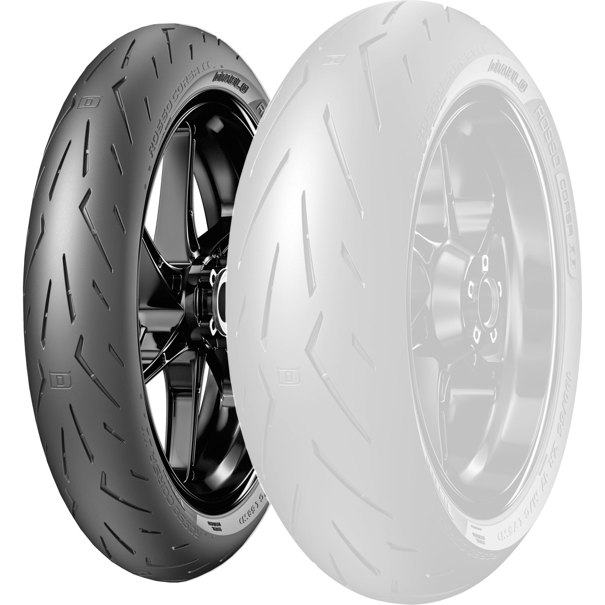 PIRELLI TIRE ROSSO CORSA II FRONT 120/70ZR17 58W RADIAL