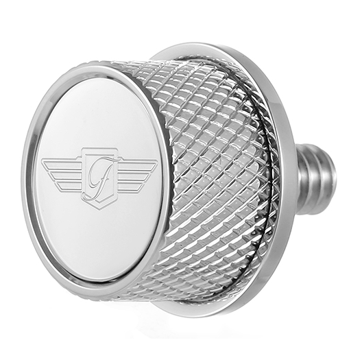 FIGURATI DESIGNS Seat Mounting Knob Stainless Steel Logo