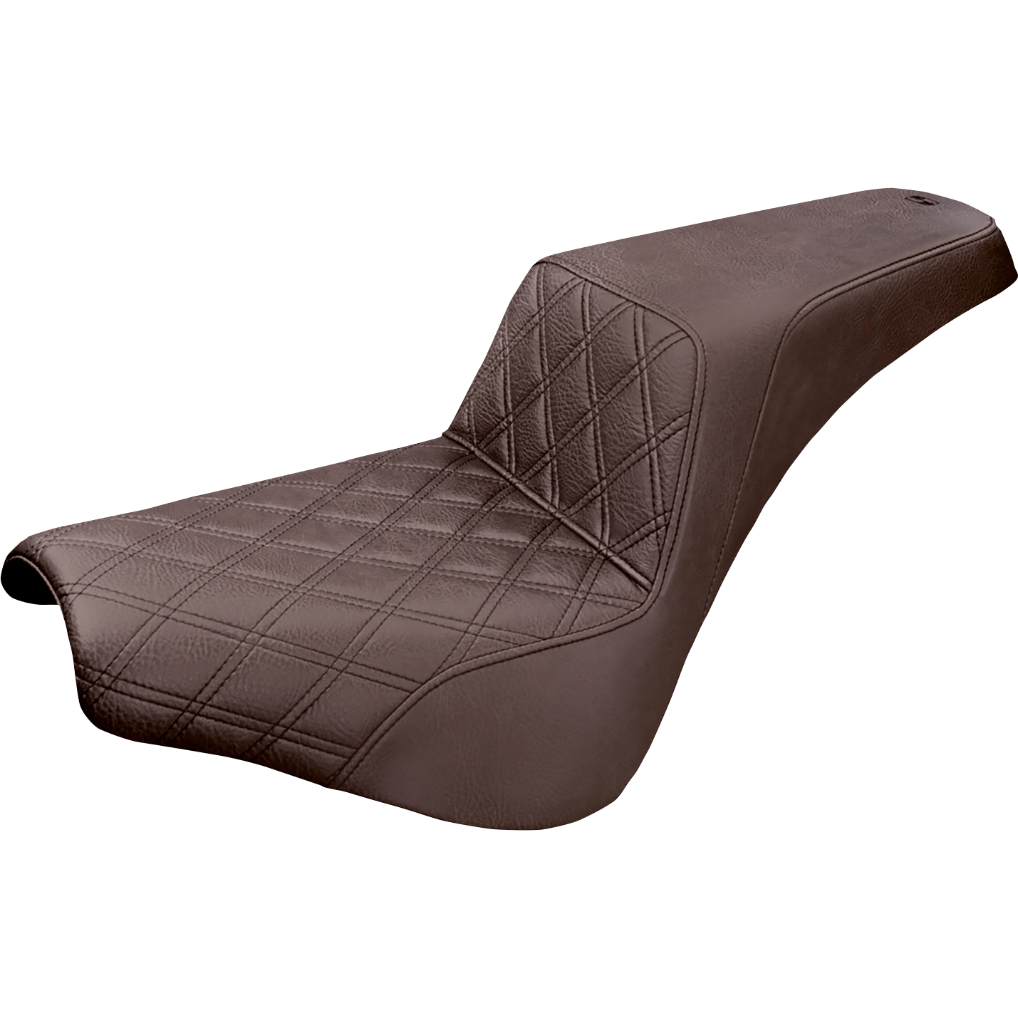 SADDLEMEN Step-Up Seat Front Lattice Stitch Brown 81830172BR