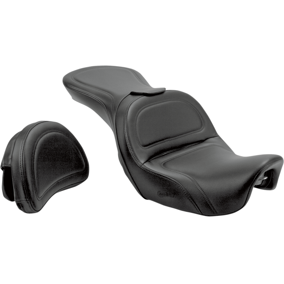 SADDLEMEN Seat Explorer™ With Backrest Stitched Black Dyna 806040301