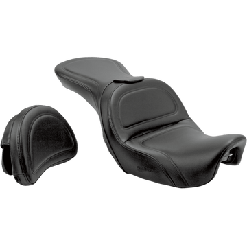 SADDLEMEN Seat Explorer™ With Backrest Stitched Black Dyna 806040301