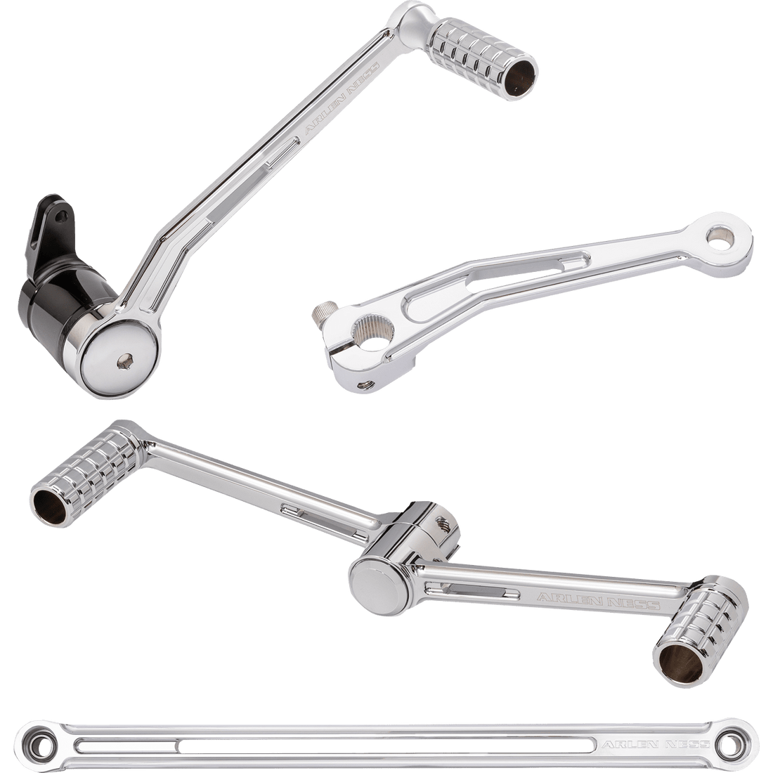 ARLEN NESS SpeedLiner Foot Control Kit w/ Heel/Toe Shifter Chrome 420102